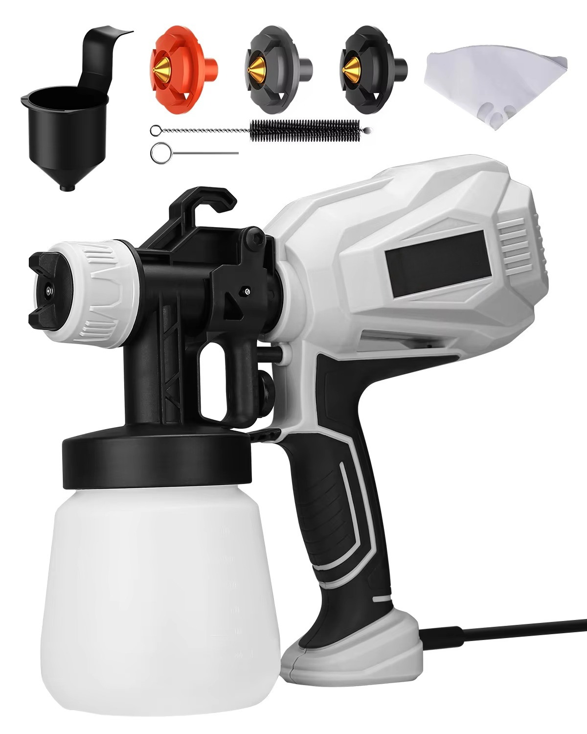 Electric Paint Sprayer 800W - 800W 전동 페인트 분무기, 분사량 조절