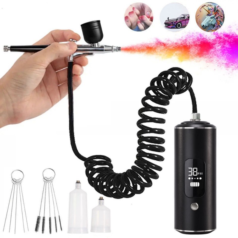 Spray Gun Air Compressor Kit - 에어 컴프레서 키트, 전동 스프레이 건,