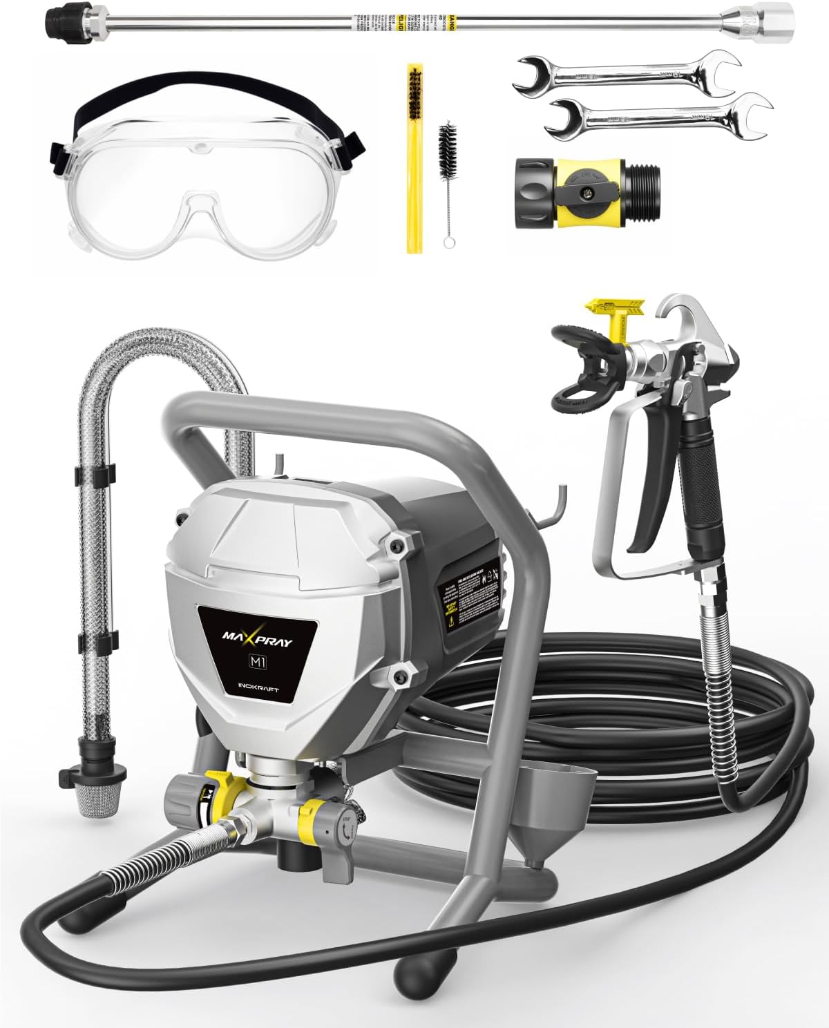 Paint Sprayer For Fence Deck - 3000 PSI 550W 에어리스 페인트 분무기,