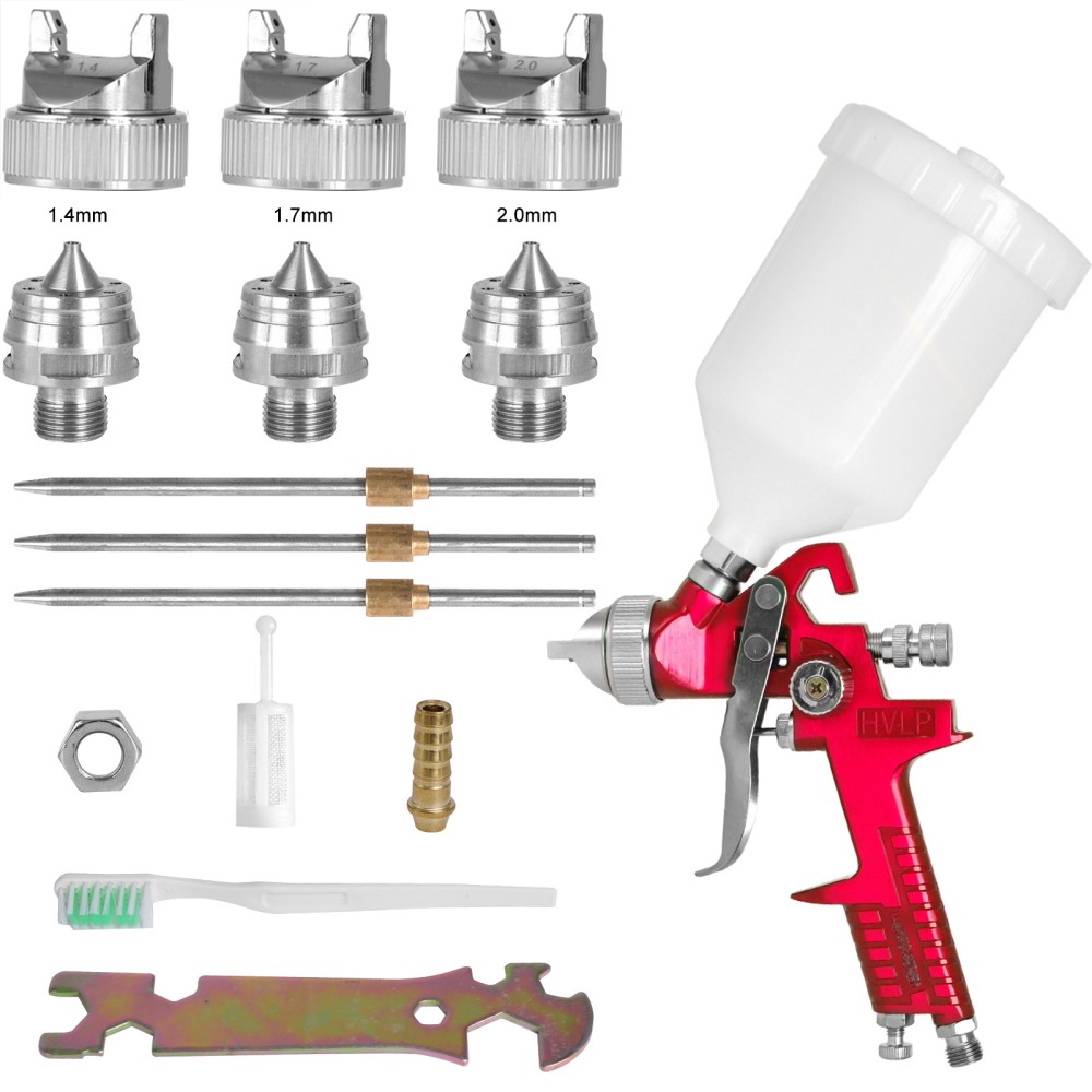 Hvlp Spray Gun Gravity Feed - 1.4mm 1.7mm 2.0mm 전문가용 HVLP 스프레이