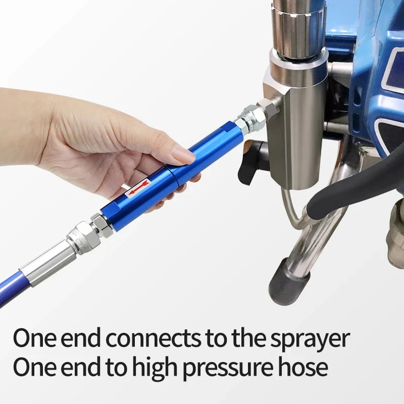 필터 스크린이 있는 파란색 커넥터는 그라코 타이탄 와그 - Paint Sprayer Extension Pole 리뷰 및 가격