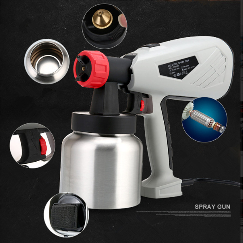 220V 800W 전기 스프레이 페인트 건, 이동식 고 - Electric Paint Sprayer 800W 리뷰 및 가격