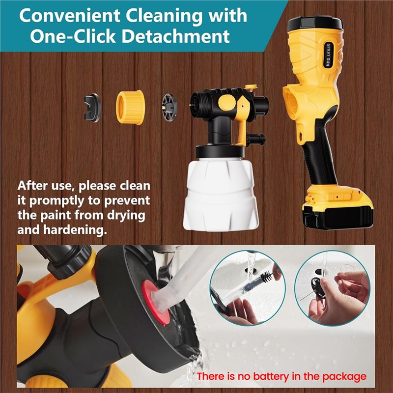 AT21 자동 가구 도색 도구, 20V 무선 페인트 분 - Cordless Paint Sprayer 20V 리뷰 및 가격