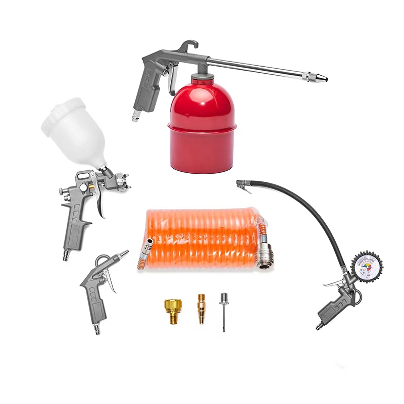 공압 공구 세트, 공기 압축기 공구 키트, 차고 8 개 - Spray Gun Air Compressor Kit 리뷰 및 가격