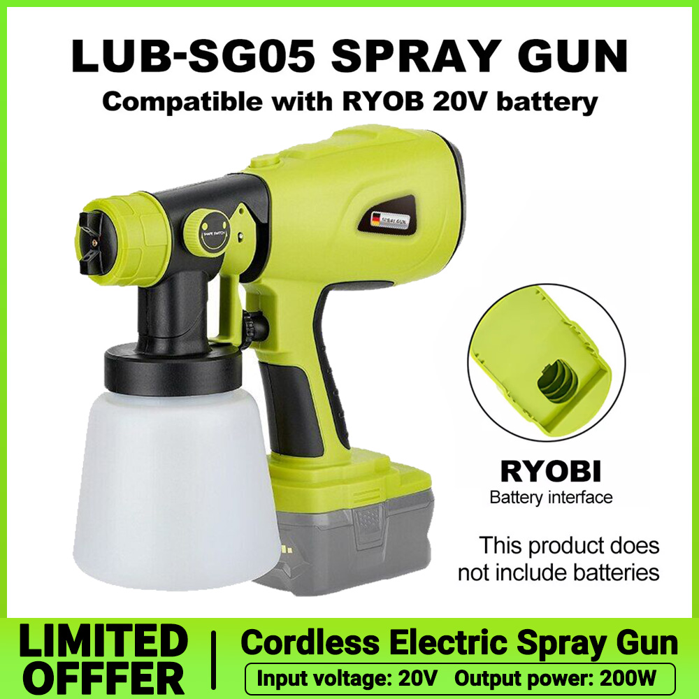 Ryobi 18V 20V 배터리 용 1000ml 무선  - Cordless Paint Sprayer 20V 리뷰 및 가격