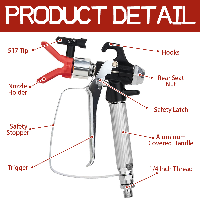 10Pcs 에어리스 페인트 분무기 건 키트(515/51 - Paint Sprayer Nozzle Kit 리뷰 및 가격