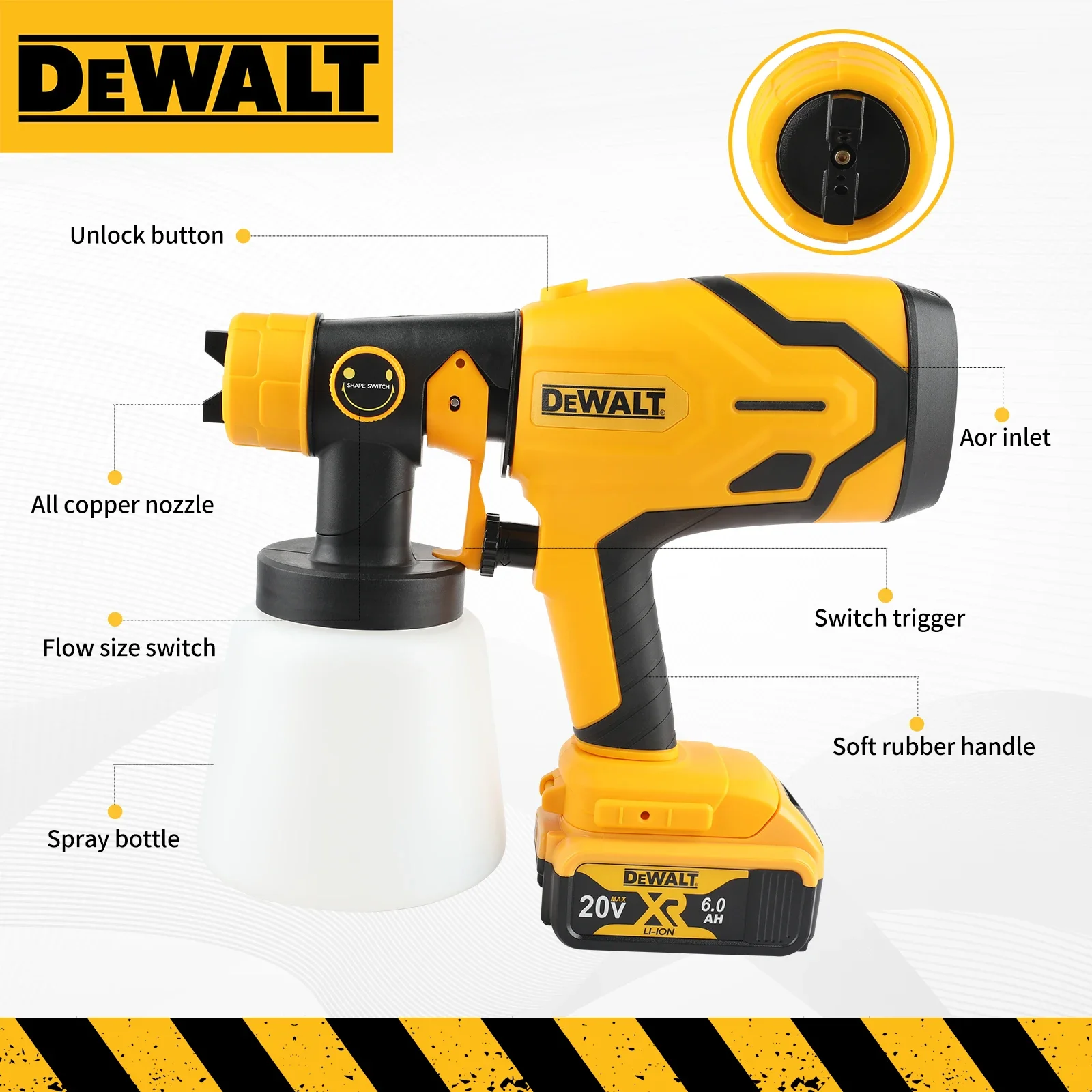 DEWALT D227 무브러시 무선 페인트 분무기, 2 - Cordless Paint Sprayer 20V 리뷰 및 가격