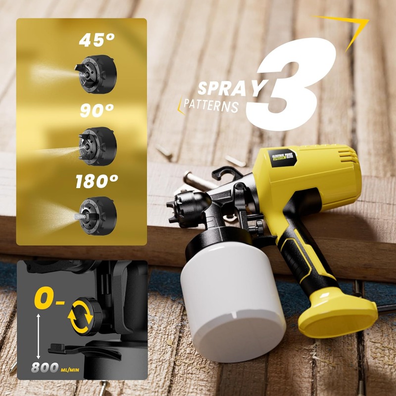 페인트용 스프레이 건, 가구, 캐비닛, 벽, 문, 울타 - Paint Sprayer For Fence Deck 리뷰 및 가격