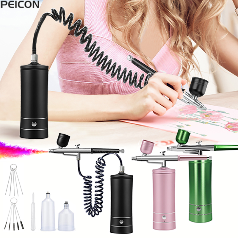 에어 브러시 페인팅 에어 브러시 (압축기 포함) 페인트 - Airbrush Kit Compressor 리뷰 및 가격