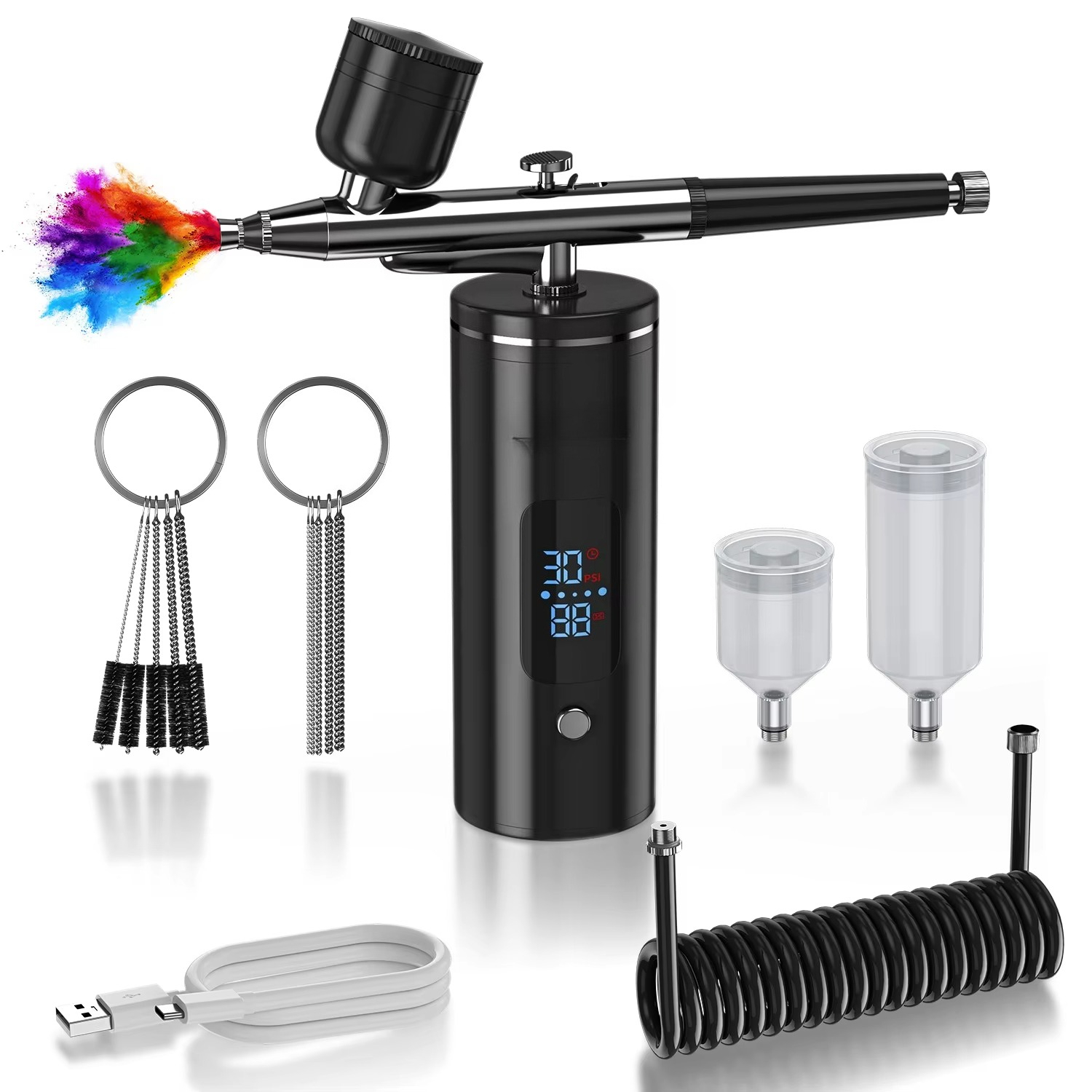 충전식 무선 에어브러시 키트(컴프레셔 포함) 휴대용 스 - Airbrush Kit Compressor 리뷰 및 가격