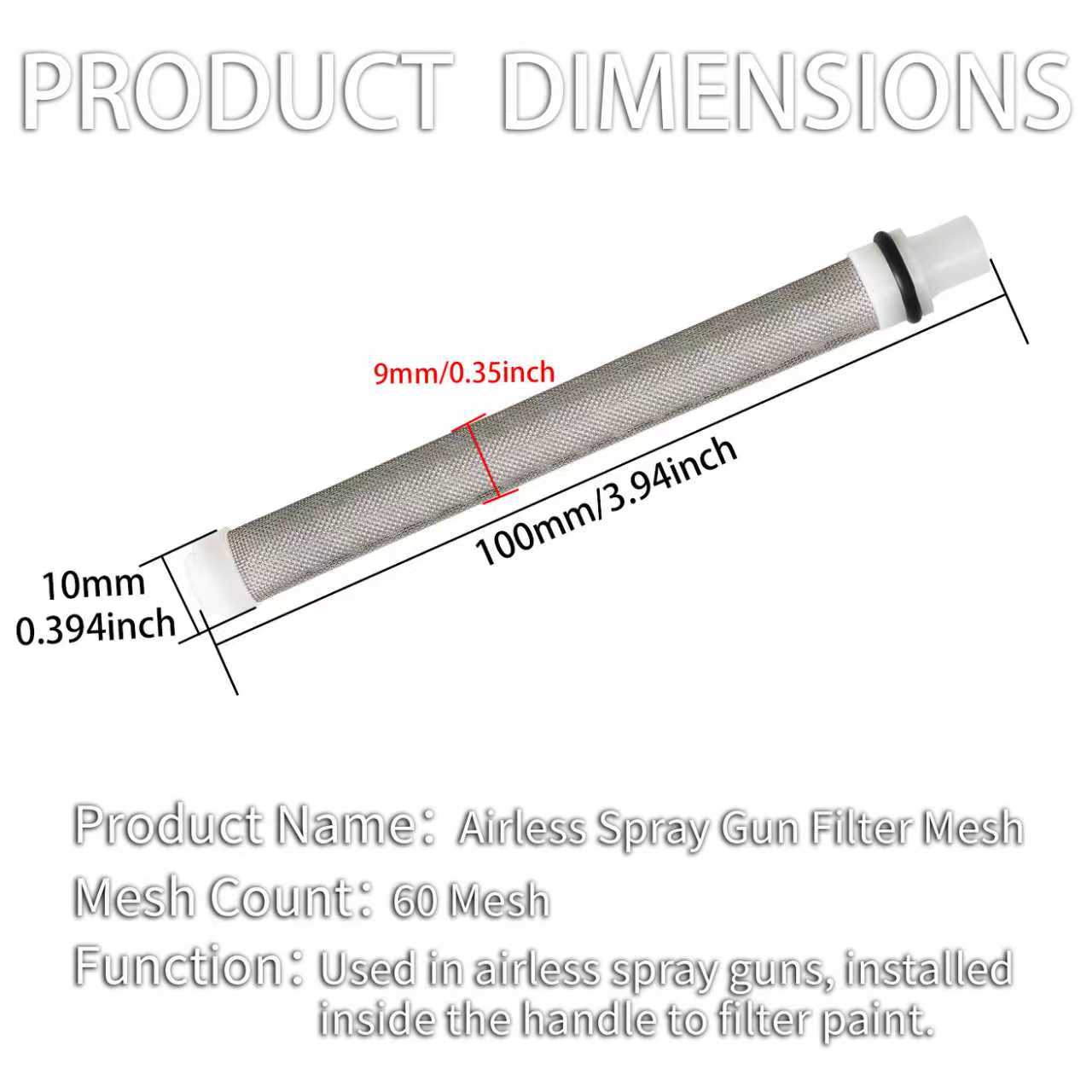 12팩 에어리스 스프레이 건 필터 60 메쉬 교체용 고 - Paint Sprayer Nozzle Kit 리뷰 및 가격