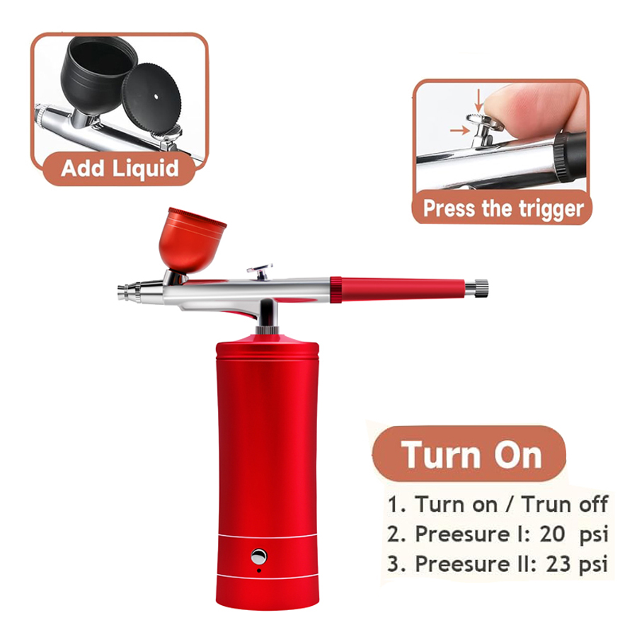 컴프레서가 포함된 에어브러시 키트, 0.3mm 팁이 있 - Spray Gun Air Compressor Kit 리뷰 및 가격