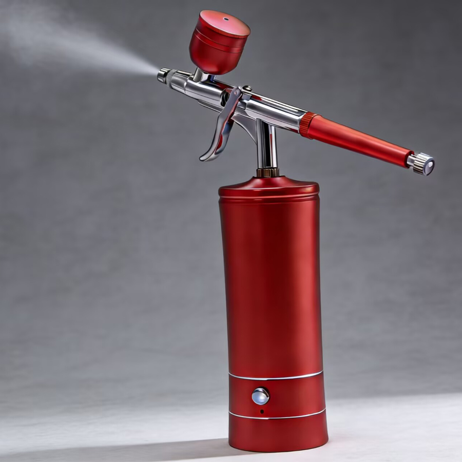 휴대용, 충전식, 무선 에어브러시. 압축기와 함께 제공 - Airbrush Kit Compressor 리뷰 및 가격