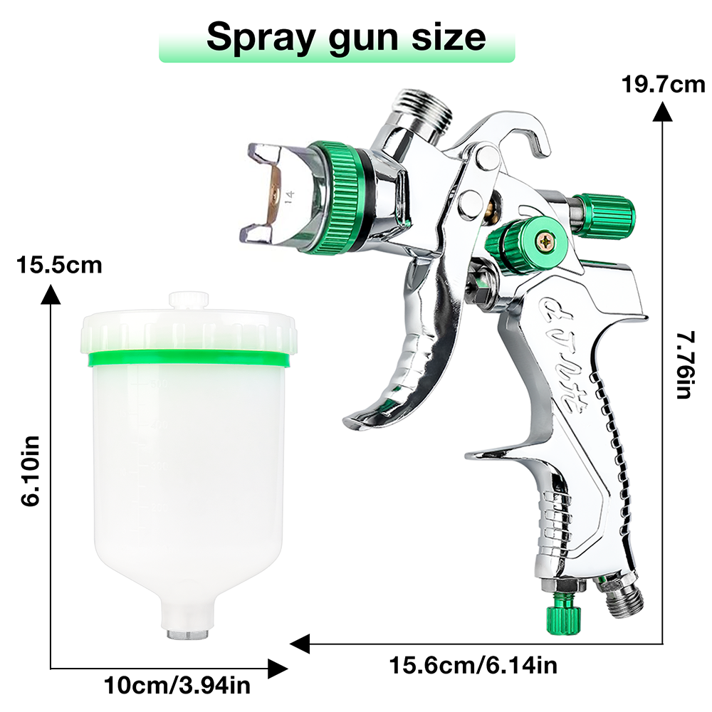전문 HVLP 스프레이 건 1.4mm 1.7mm 2.0 - Hvlp Spray Gun Gravity Feed 리뷰 및 가격