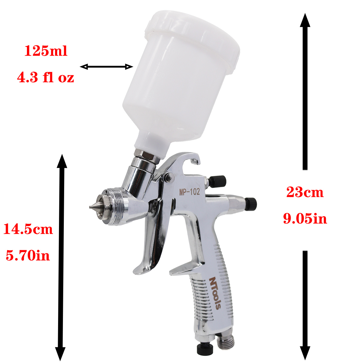 미니 스프레이 건 0.5/0.8/1.0/1.2mm 노즐 - Hvlp Spray Gun Gravity Feed 리뷰 및 가격