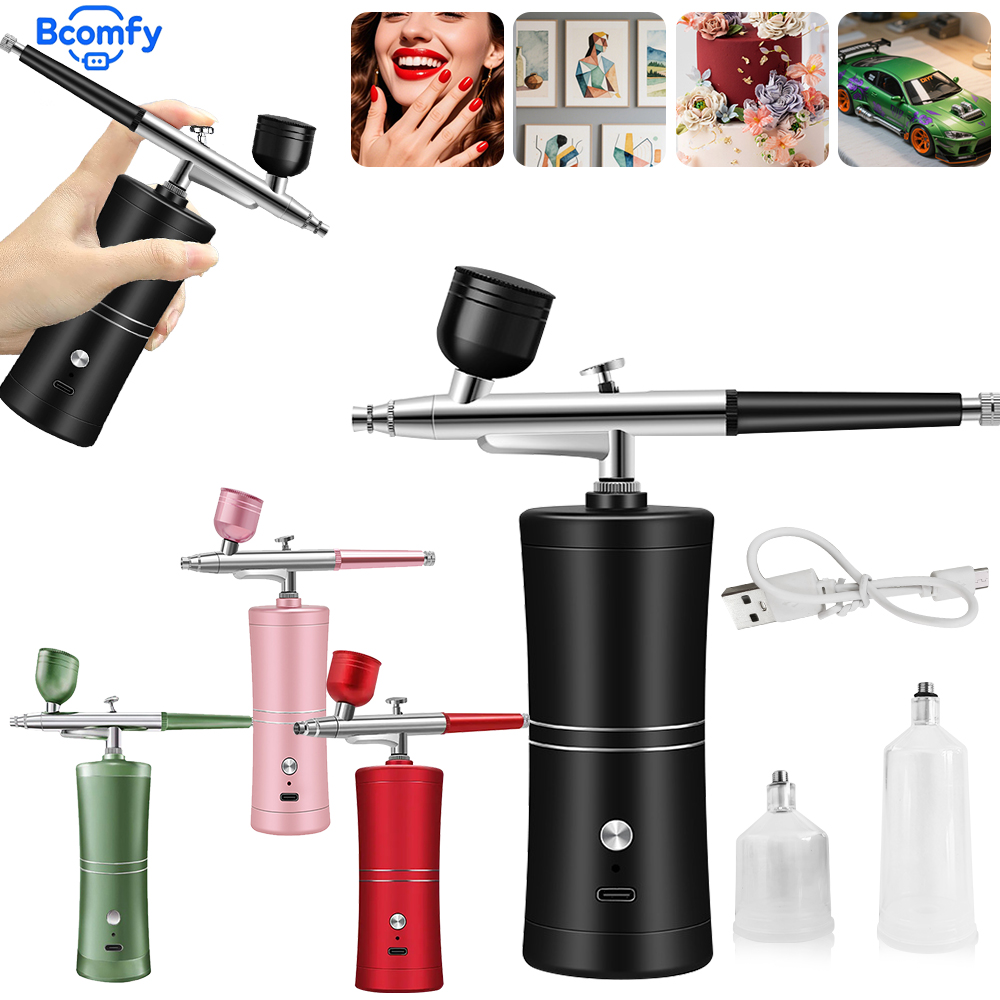 무선 휴대용 에어브러시 네일 아트 케이크 페인팅 공예  - Airbrush Kit Compressor 리뷰 및 가격