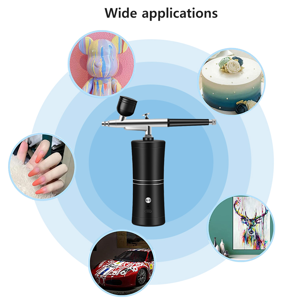 무선 휴대용 에어브러시 네일 아트 케이크 페인팅 공예  - Airbrush Kit Compressor 리뷰 및 가격