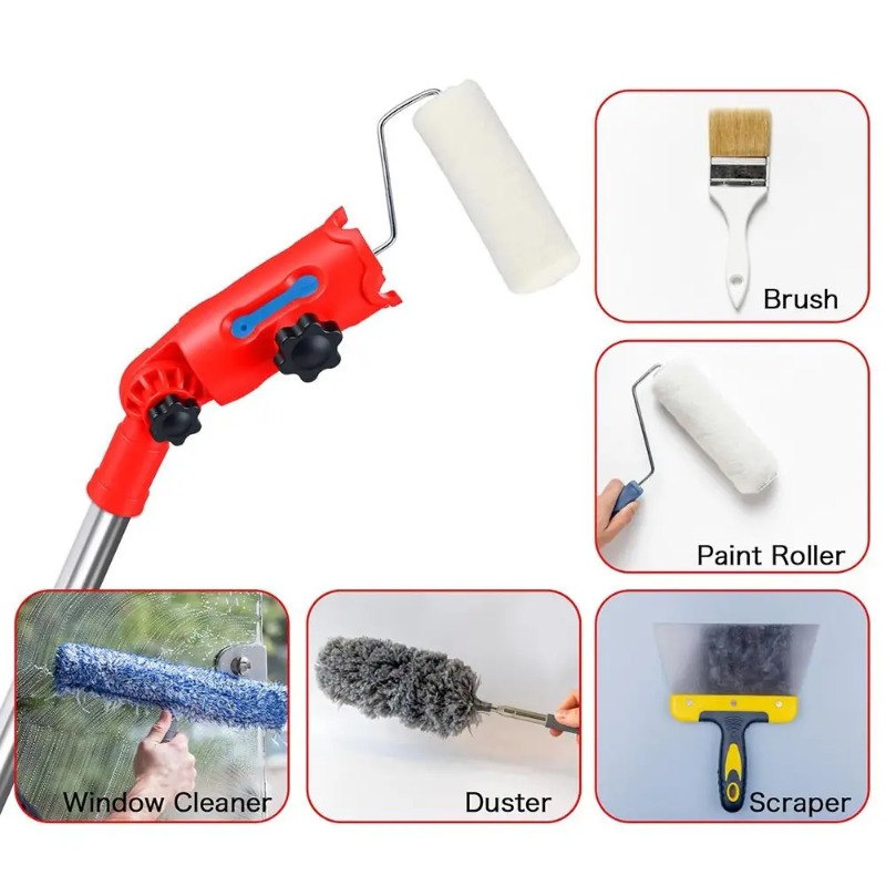 멀티앵글 페인트 브러시 연장기 180 °   회전식 높 - Paint Sprayer Extension Pole 리뷰 및 가격