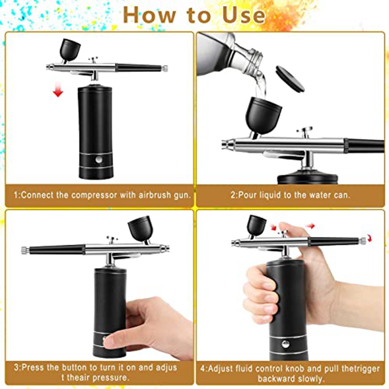 에어브러시 키트 충전식 무선 에어브러시 컴프레서, 30 - Airbrush Kit Compressor 리뷰 및 가격