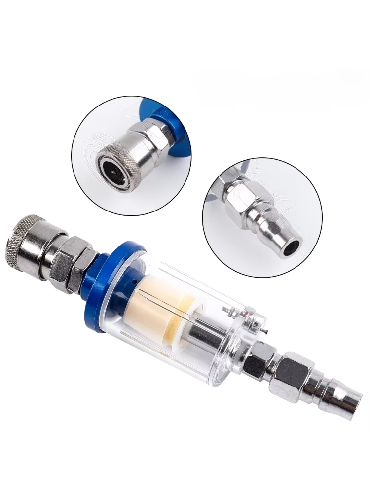 에어 오일 워터 세퍼레이터 필터 키트 1/4' 습기 트 - Spray Gun Air Compressor Kit 리뷰 및 가격