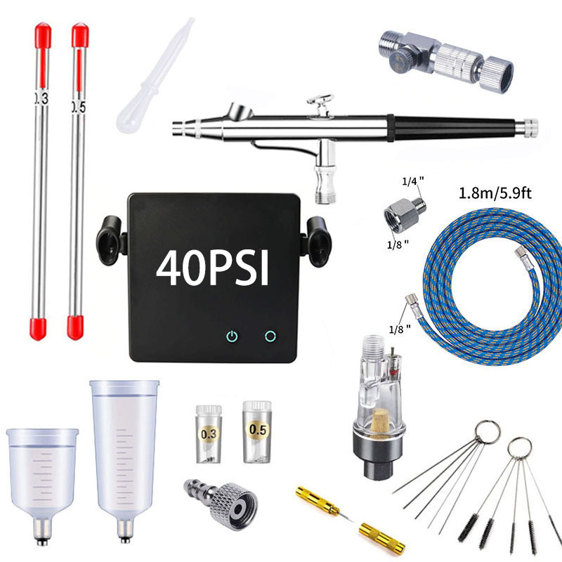 T001A 에어브러시 페인트 스프레이 건 키트, 페인팅 - Spray Gun Air Compressor Kit 리뷰 및 가격