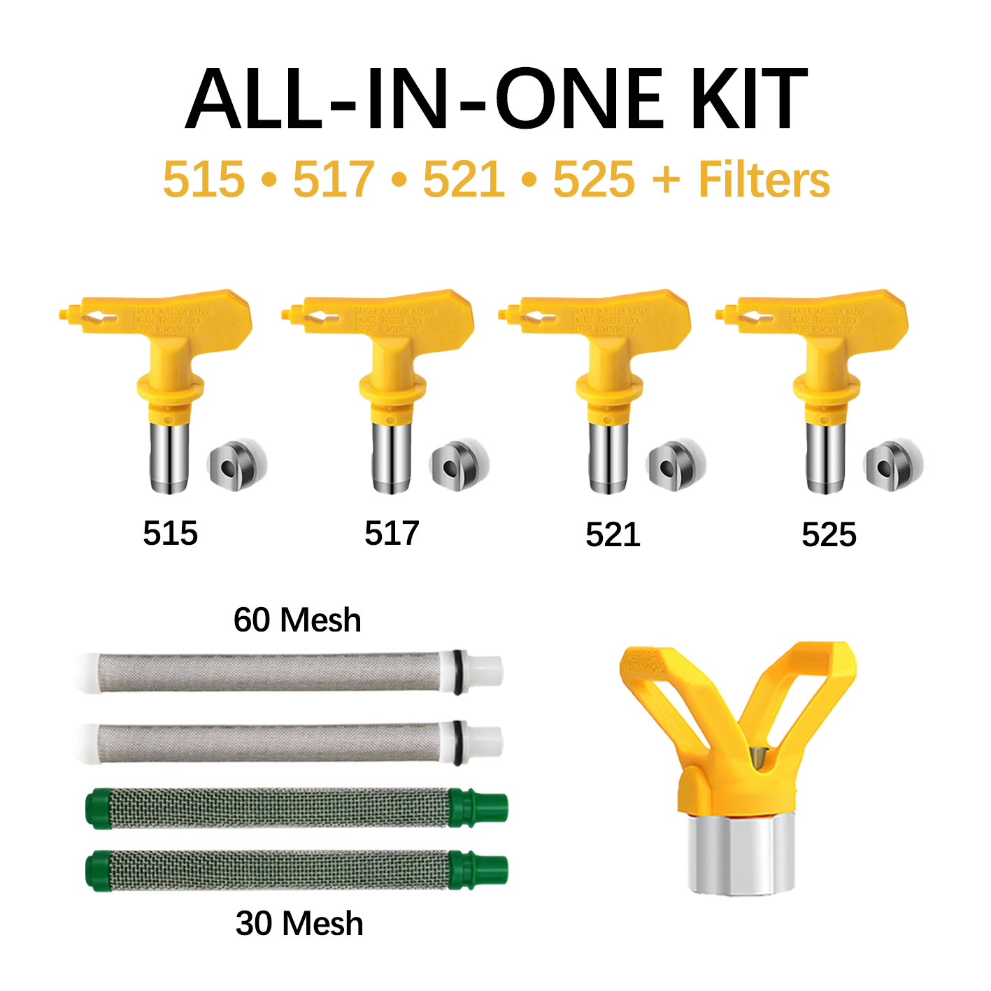 에어리스 스프레이 팁 키트 515 517 521 525 - Paint Sprayer Nozzle Kit 리뷰 및 가격