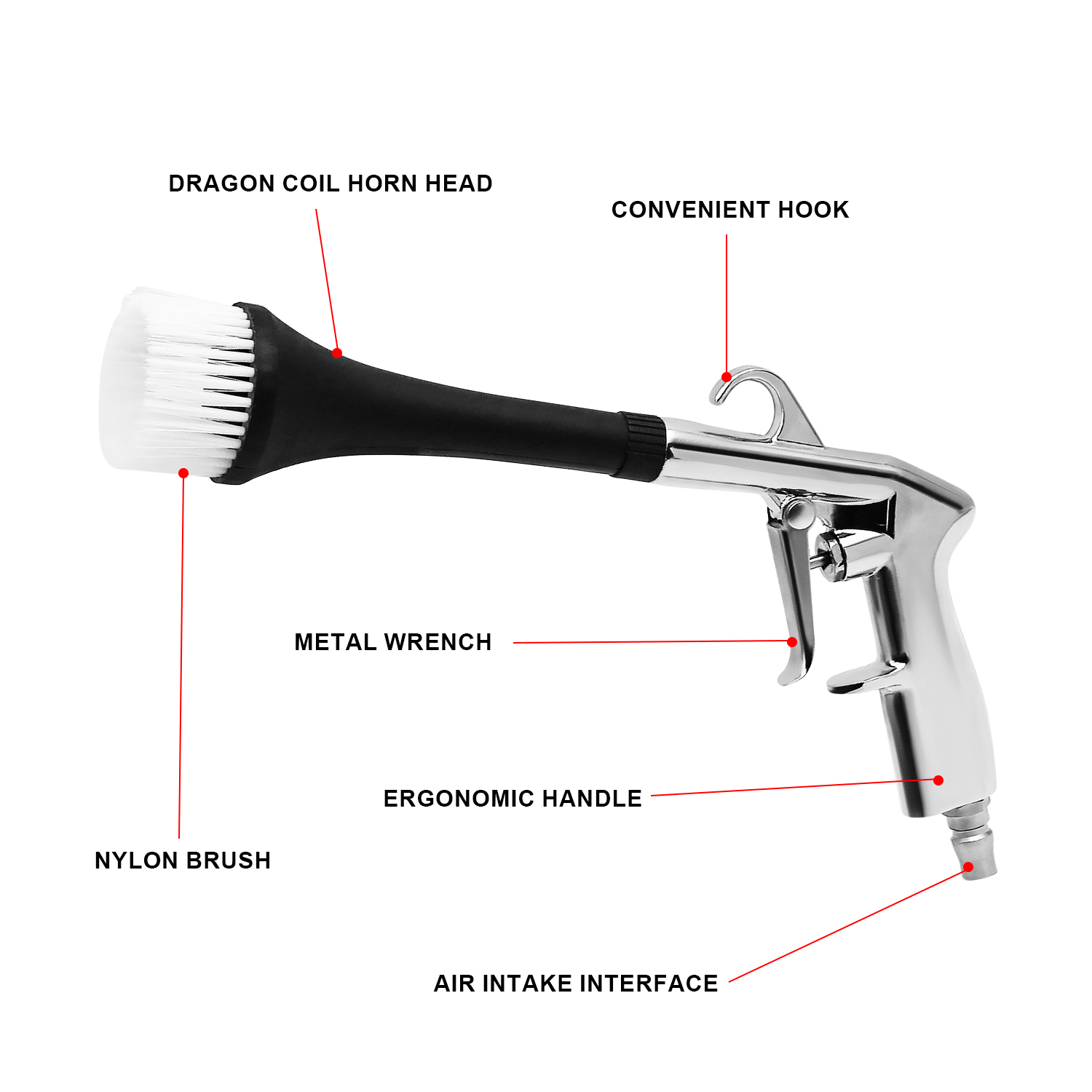 1개 알루미늄 합금 자동차 디테일링 건, 고압 1/4인 - Spray Gun Cleaning Kit 리뷰 및 가격