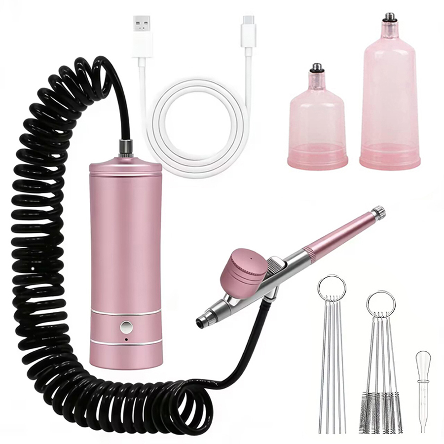 휴대용 에어브러시 키트(컴프레셔 포함) - 페인팅, 네 - Spray Gun Air Compressor Kit 리뷰 및 가격