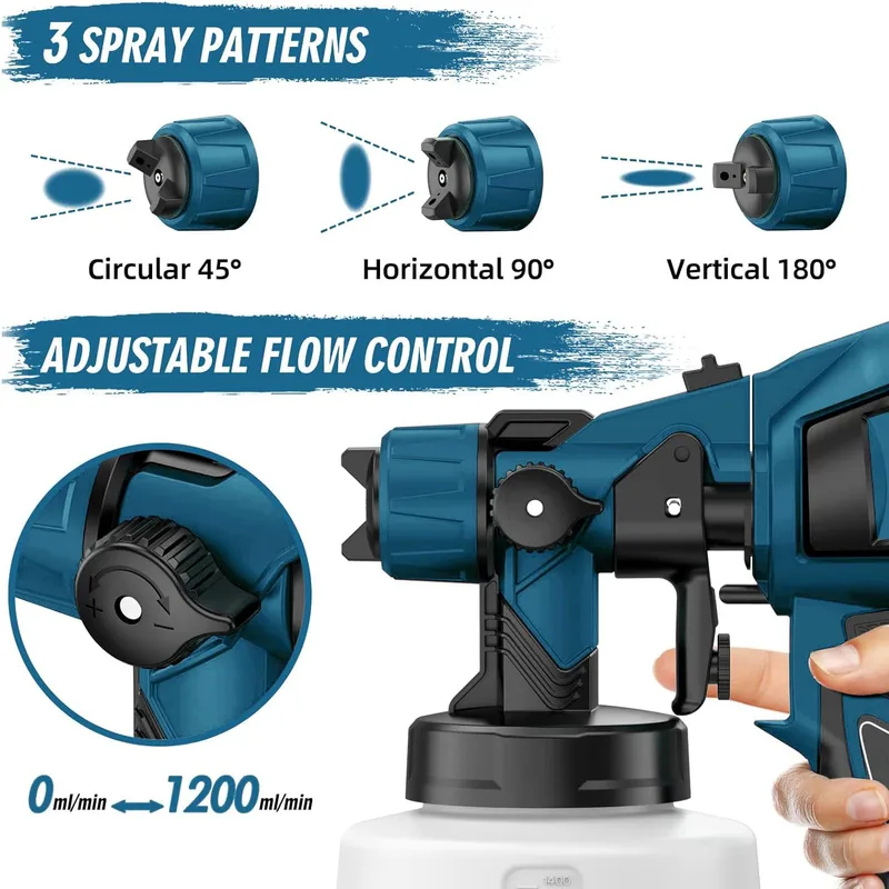 800W 1400ml 전기 스프레이 건 HVLP 페인트 - Electric Paint Sprayer 800W 리뷰 및 가격