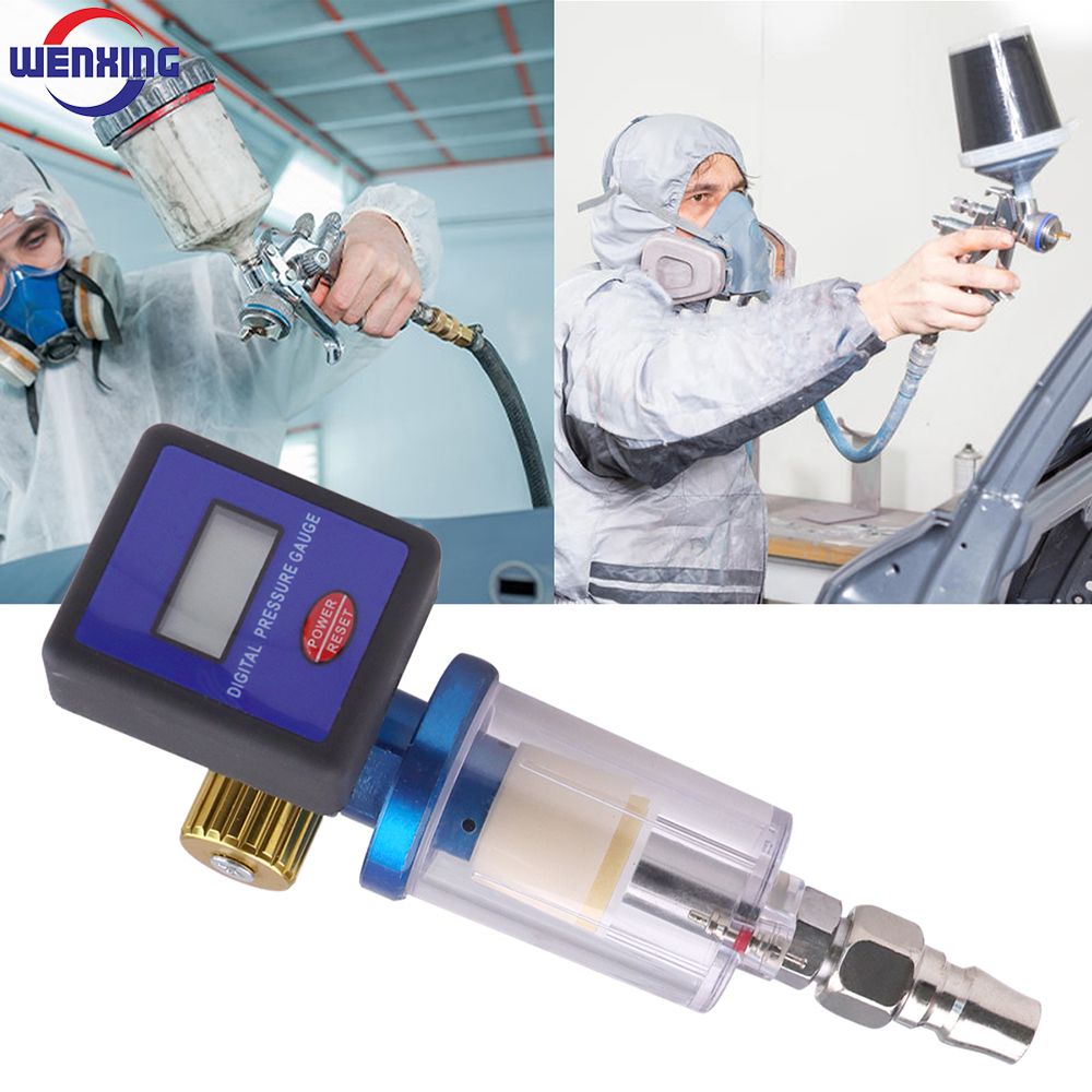에어 브러시 전자 압력 조절기 LCD 디지털 디스플레이 - Hvlp Spray Gun Gravity Feed 리뷰 및 가격
